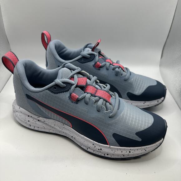 Puma Womens Twitch Runner Shoes Trail Camo Sneakers Blue Size 8 (378041-01) - Picture 2 of 8